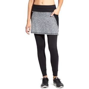 Athleta Geo Powder Peak 2In1 Fleece Legging